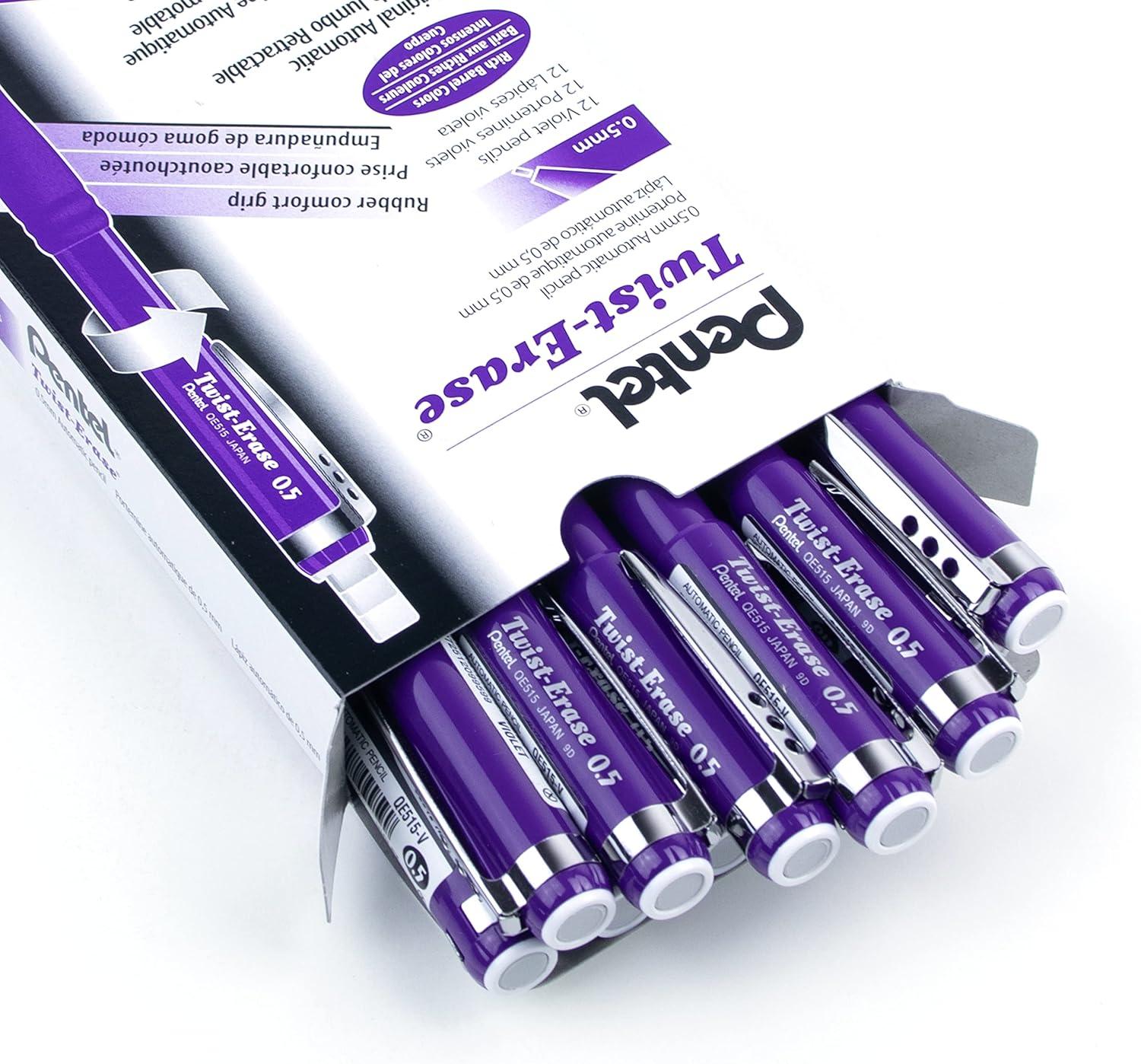 image:imagePentel TwistErase III Mechanical Pencil 05mm Violet BarrelViolet