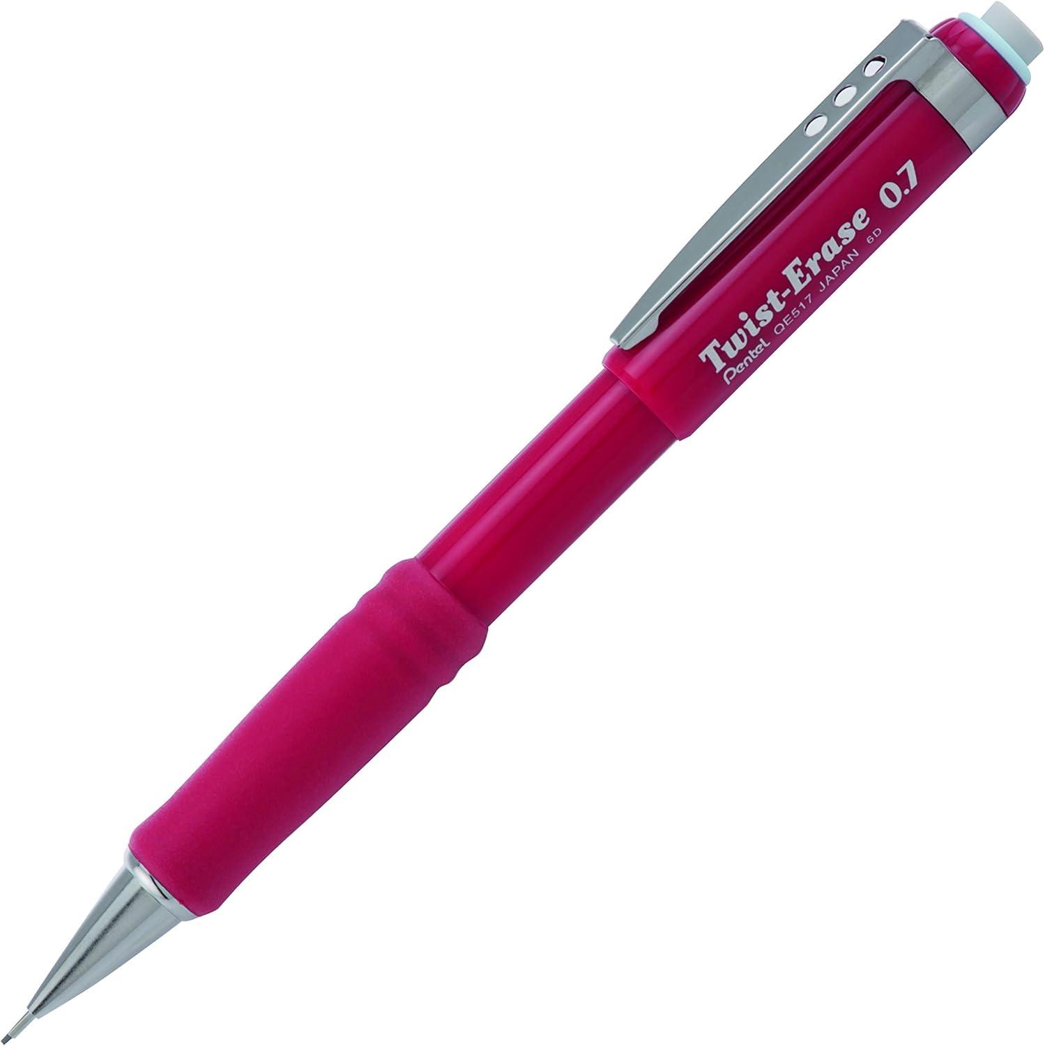 image:imagePentel TwistErase III Mechanical Pencil 07mm Red BarrelRed