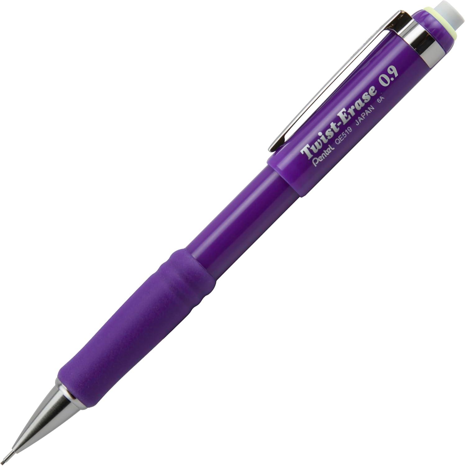 image:imagePentel TwistErase III Mechanical Pencil 09mm Bold Line Violet Barrel Pack of 4 QE519BP4V