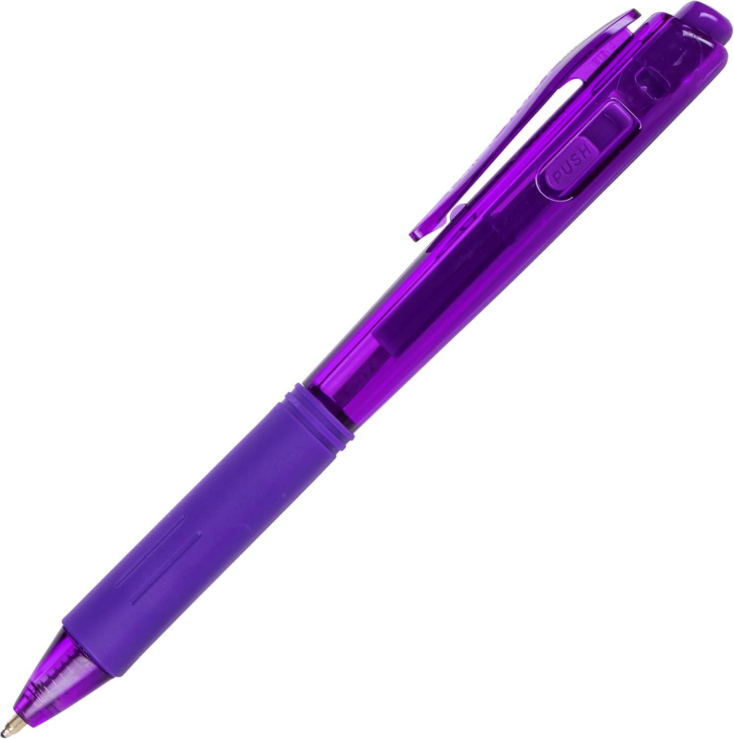 image:imagePentel WOW Ballpoint Pen 10mm Medium Line Blue Ink Pack of 60 Canister BK440PC60CPurple