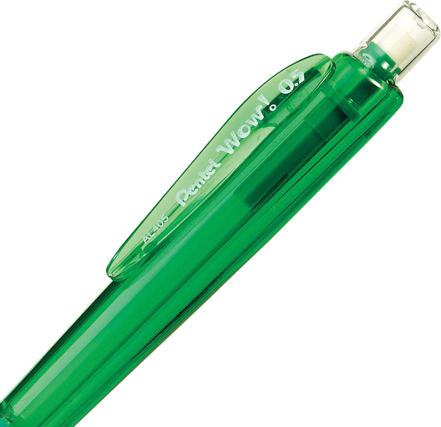 image:imagePentel Wow Mechanical Pencil 05mm Green Barrel Box of 12 AL405D