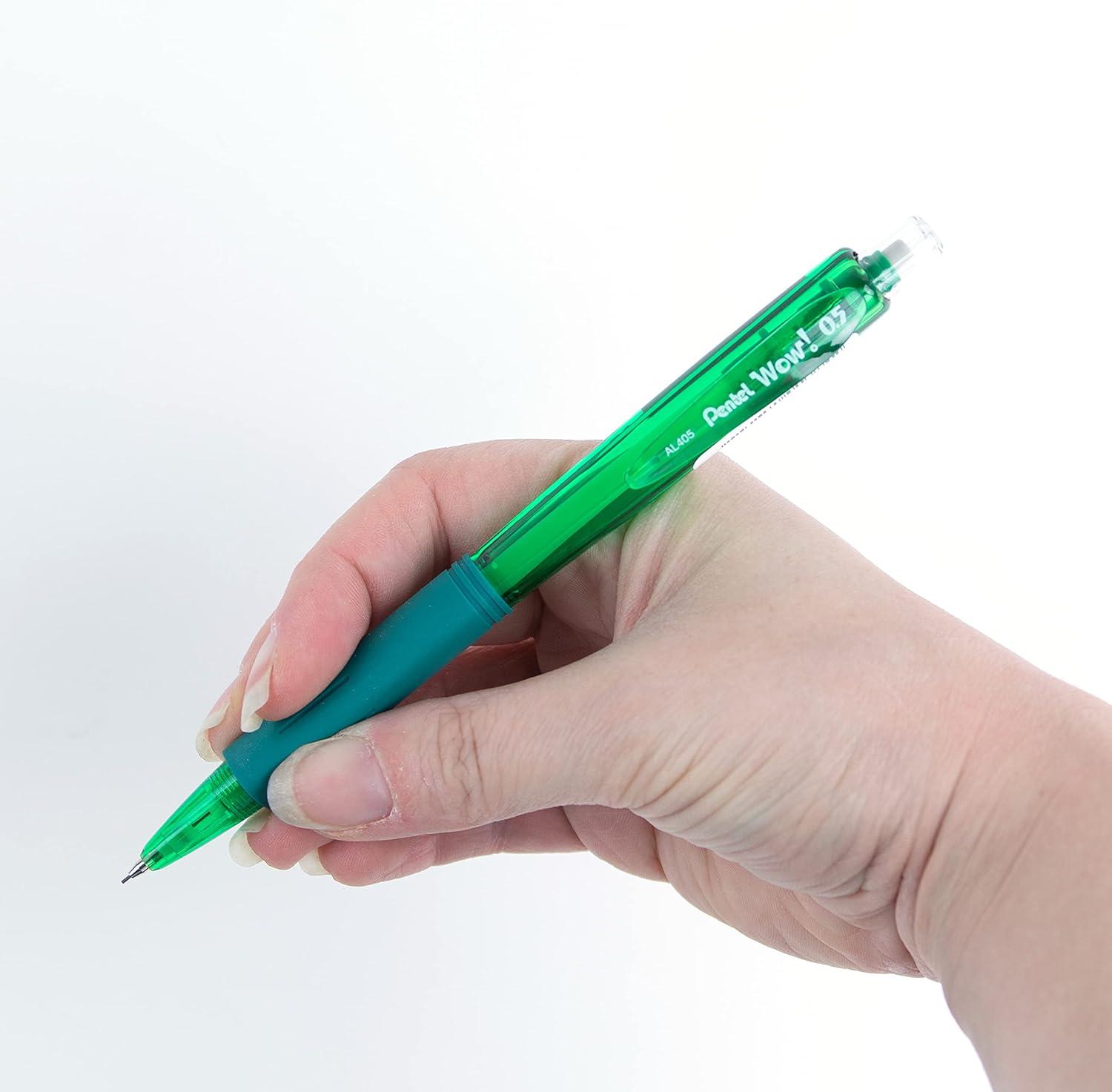 image:imagePentel Wow Mechanical Pencil 05mm Green Barrel Box of 12 AL405D