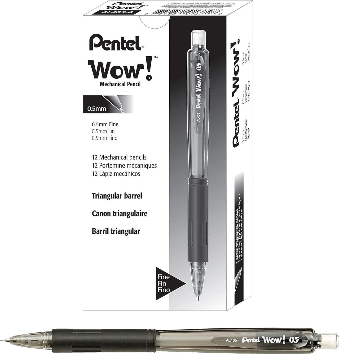 image:imagePentel Wow Mechanical Pencil 05mm Violet Barrel Box of 12 AL405VBlack