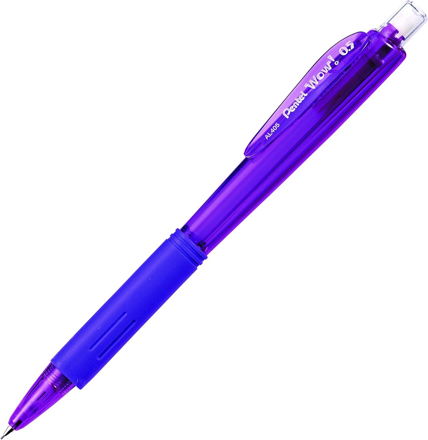 image:imagePentel Wow Mechanical Pencil 05mm Violet Barrel Box of 12 AL405VViolet Barrel
