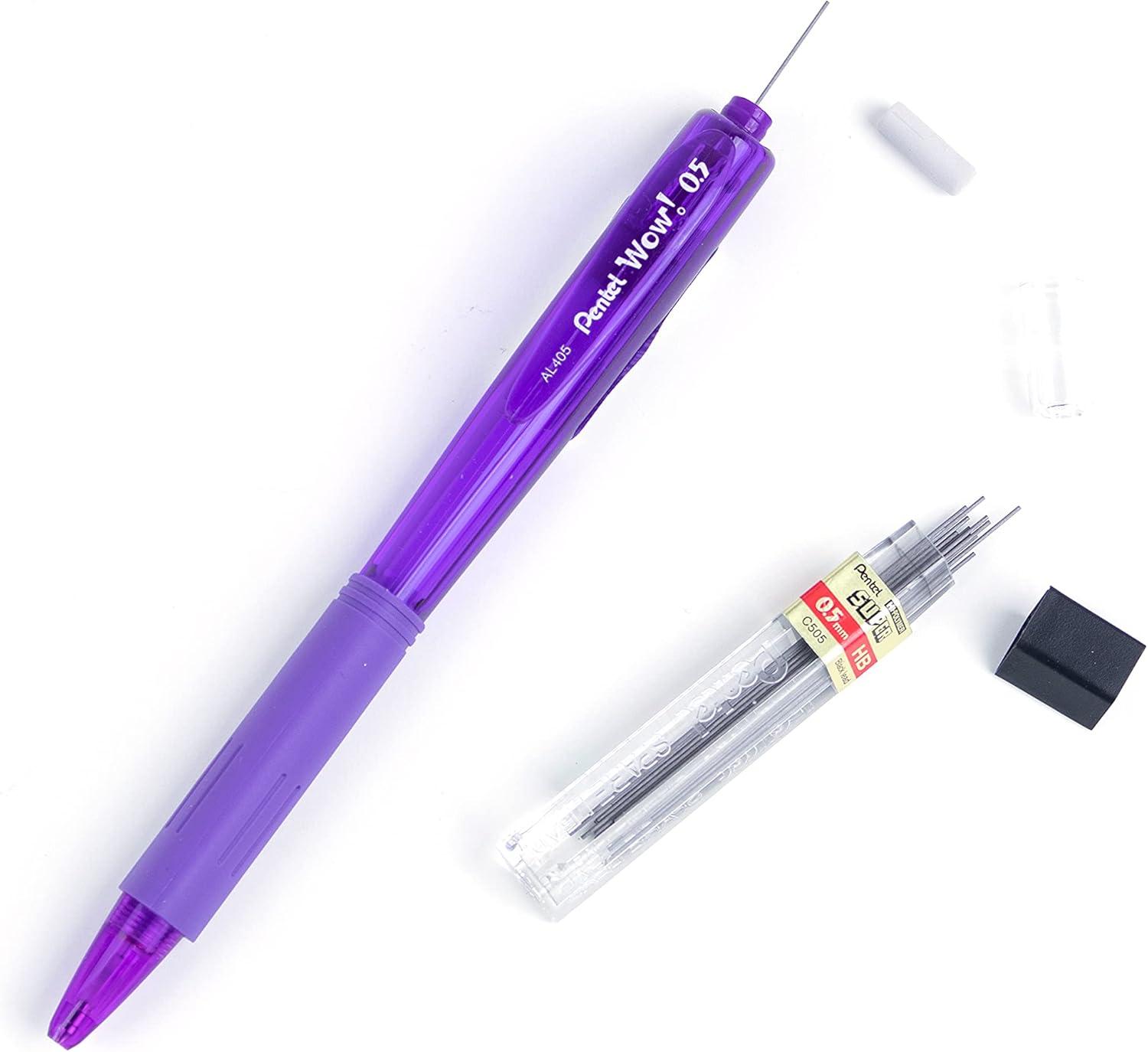 image:imagePentel Wow Mechanical Pencil 05mm Violet Barrel Box of 12 AL405VViolet Barrel