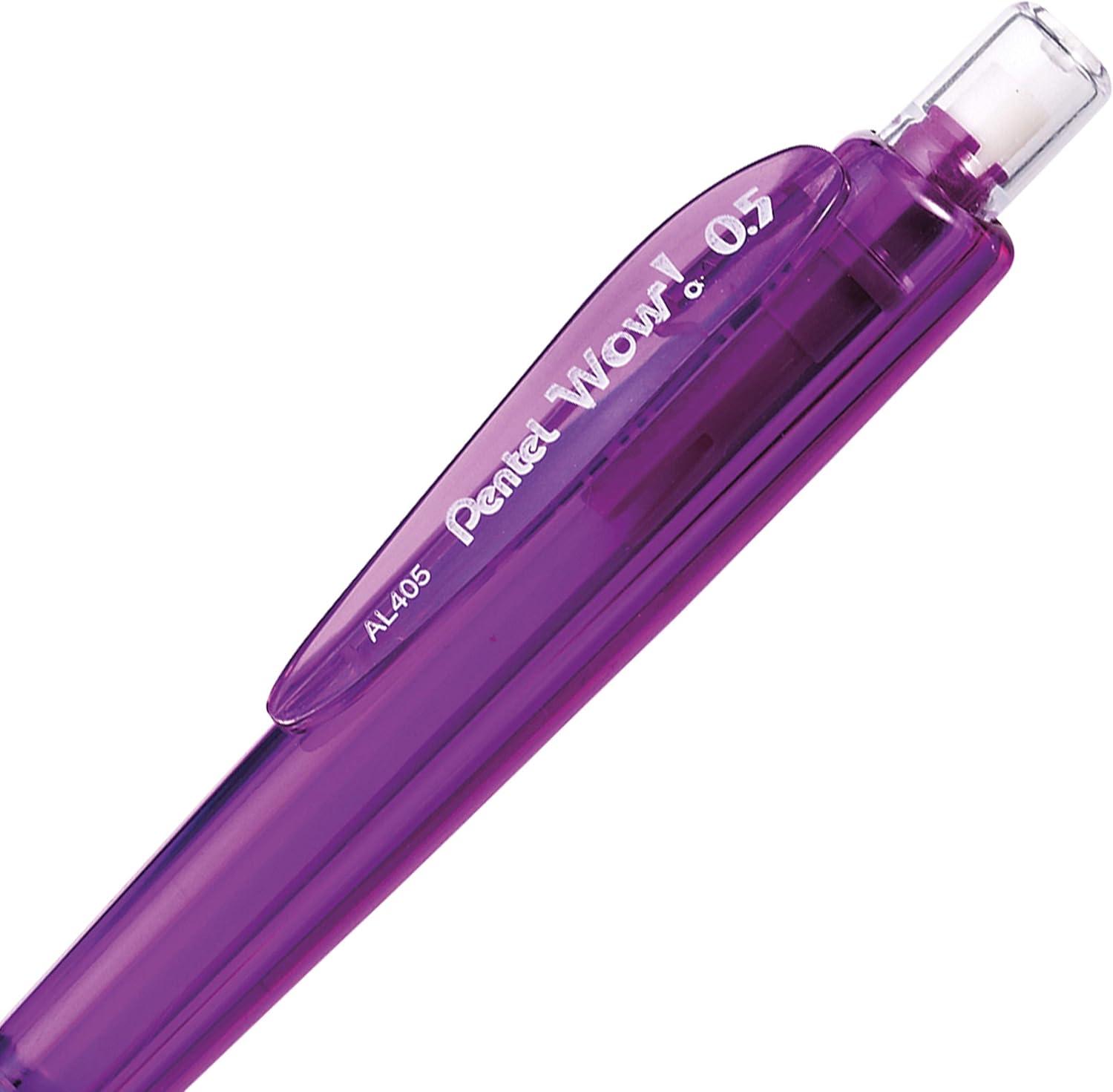 image:imagePentel Wow Mechanical Pencil 05mm Violet Barrel Box of 12 AL405VViolet Barrel