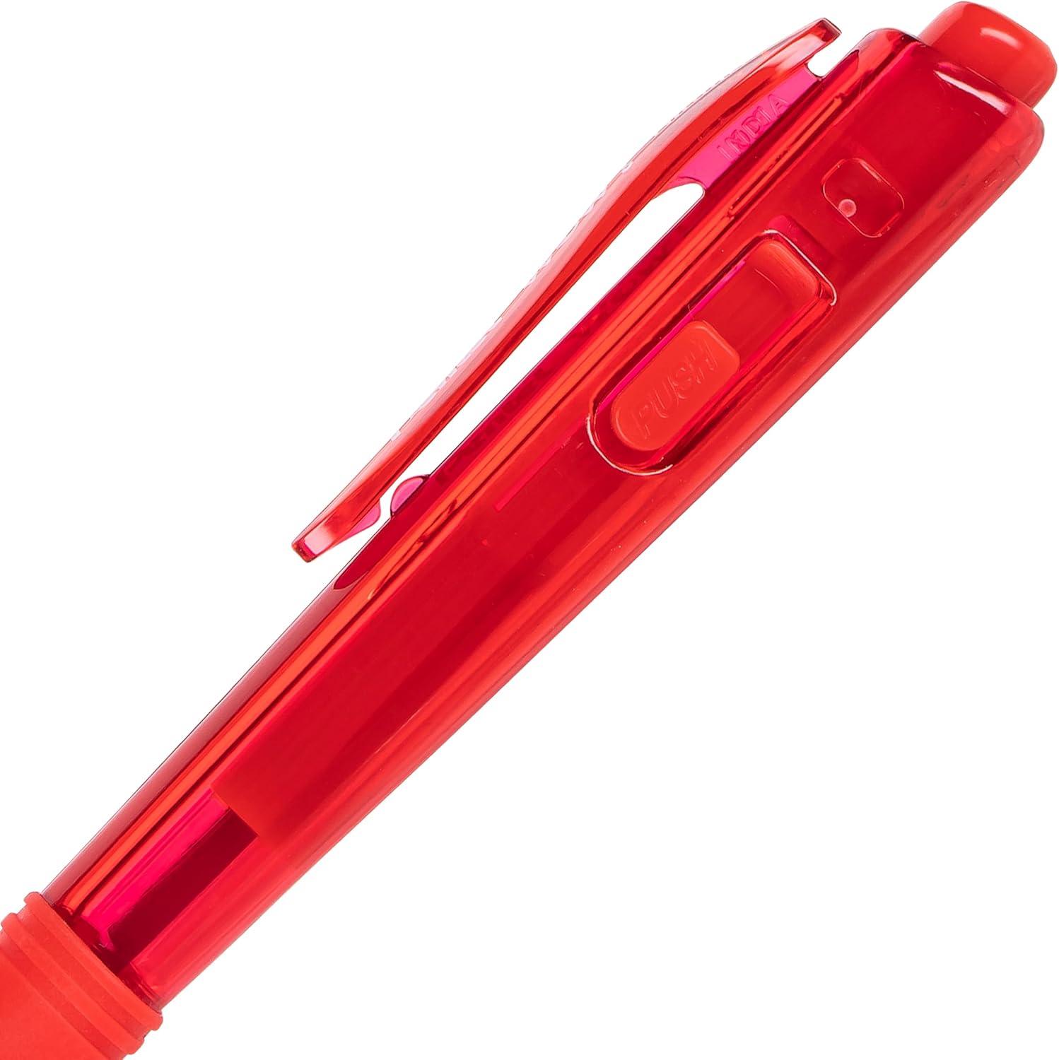 image:imagePentel Wow Retractable Ballpoint Pen 10mm Medium Line Red Ink Box of 12 BK440B1 Count Pack of 12