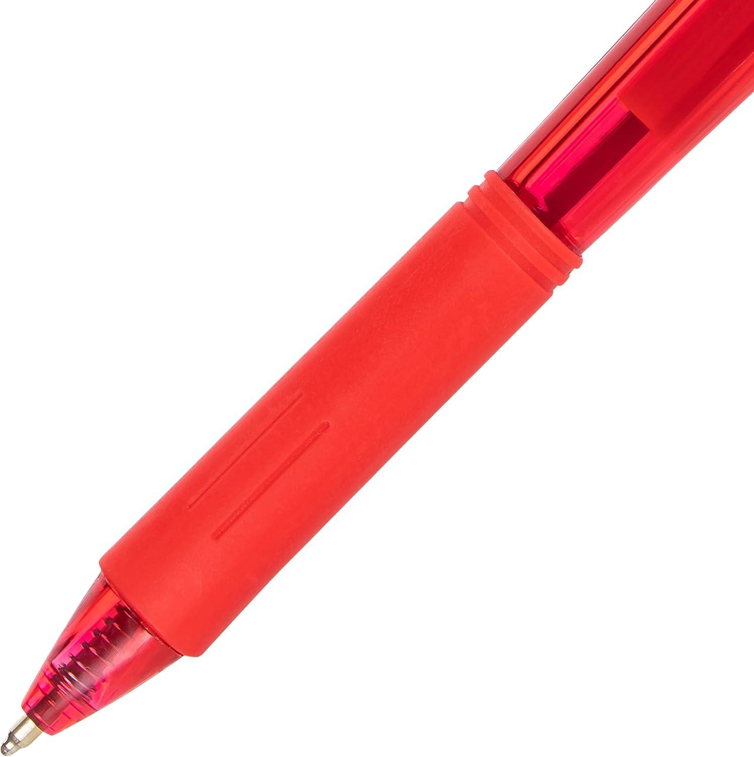 image:imagePentel Wow Retractable Ballpoint Pen 10mm Medium Line Red Ink Box of 12 BK440B1 Count Pack of 12