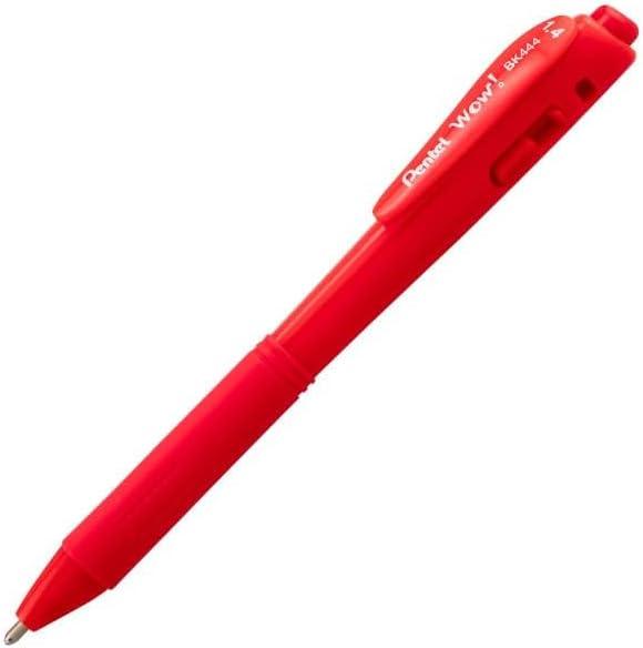 image:imagePentel Wow Retractable Ballpoint Pen 14mm Bold Line Assorted Ink Colors 5 Pack