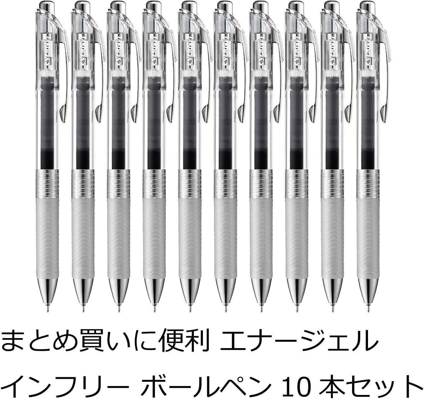 image:imagePentel XBLN75TLCA EnerGel Ink Ballpoint Pen 05 Blue Black 5 PiecesBlack
