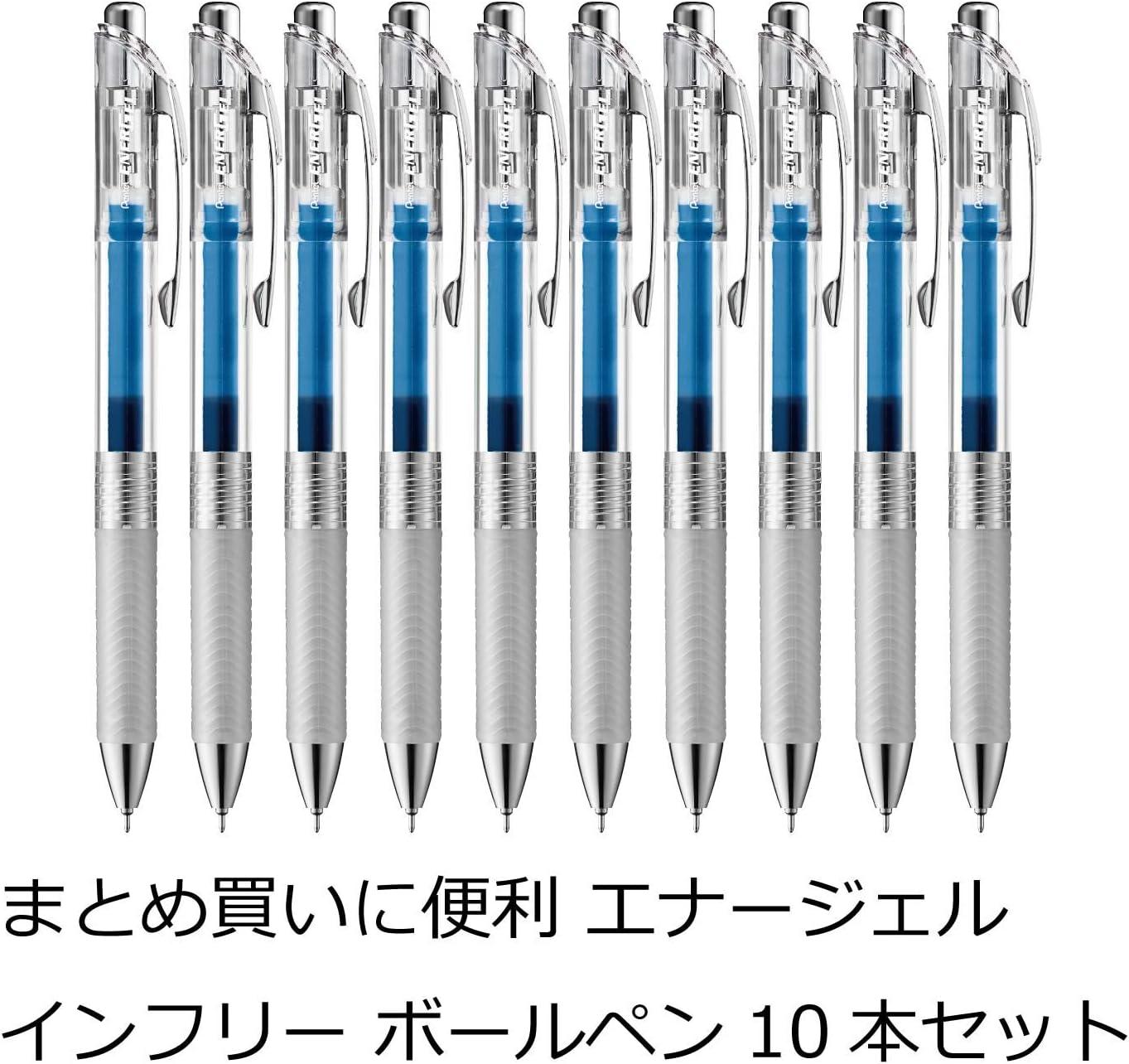 image:imagePentel XBLN75TLCA EnerGel Ink Ballpoint Pen 05 Blue Black 5 Piecesblue