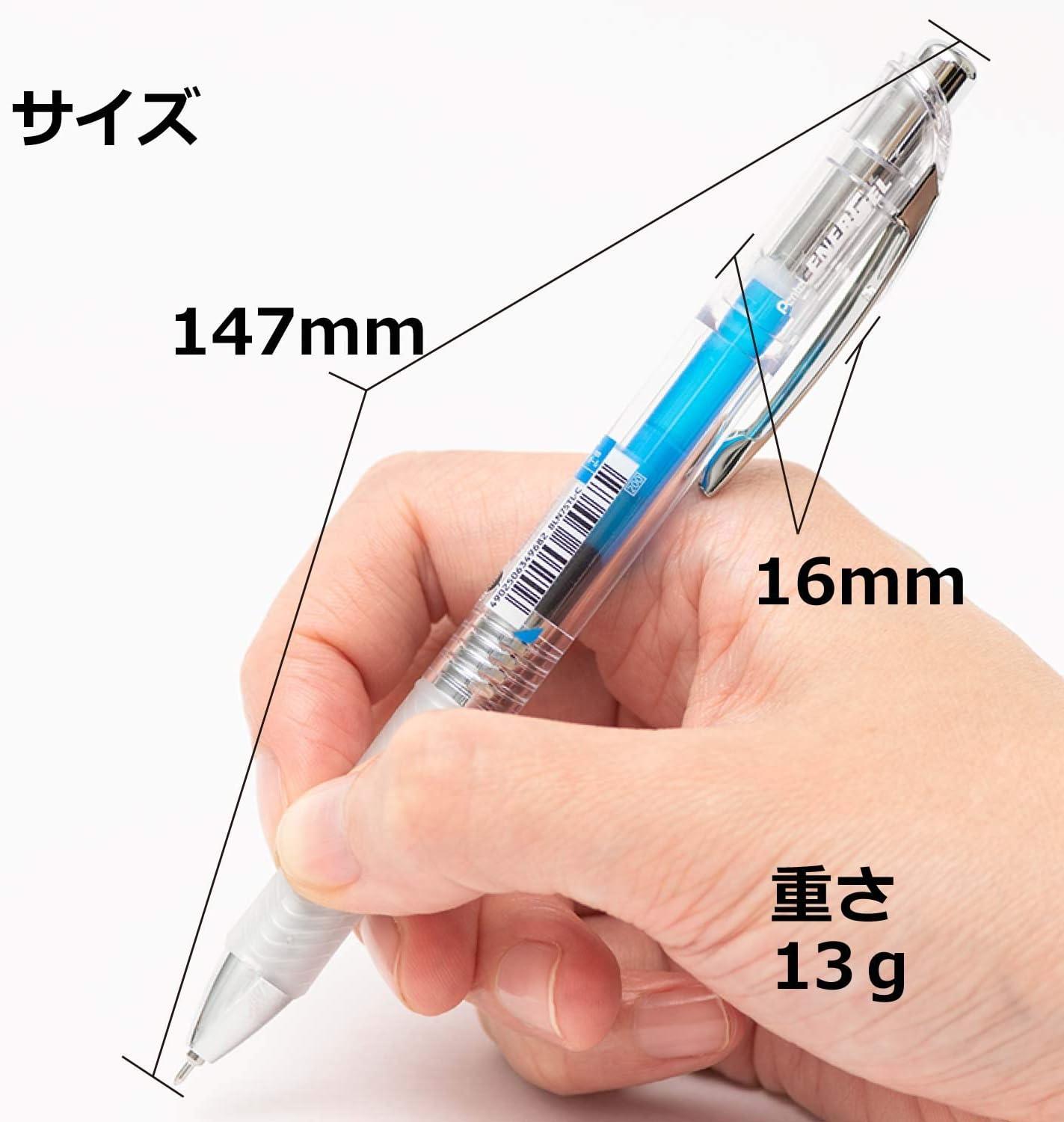 image:imagePentel XBLN75TLCA EnerGel Ink Ballpoint Pen 05 Blue Black 5 Piecesblue