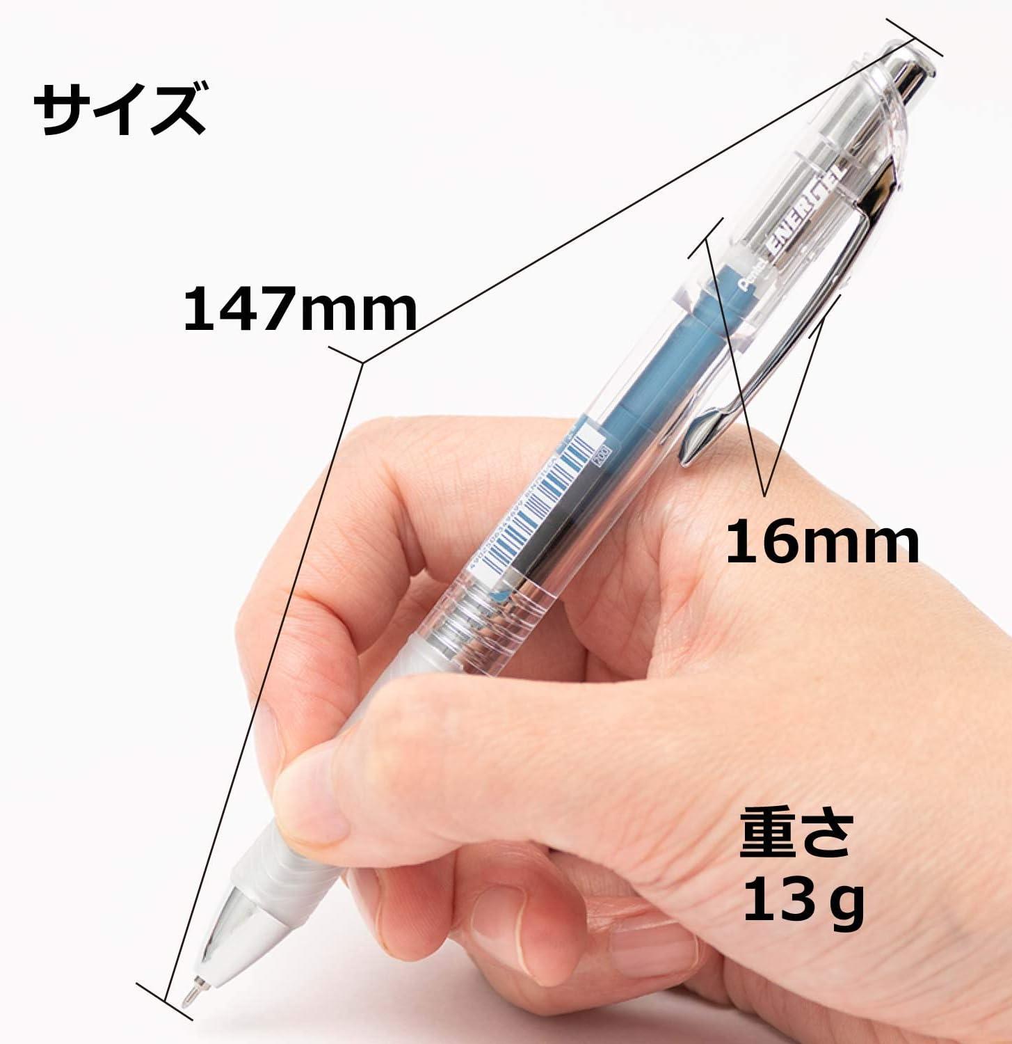 image:imagePentel XBLN75TLCA EnerGel Ink Ballpoint Pen 05 Blue Black 5 Piecesblue black