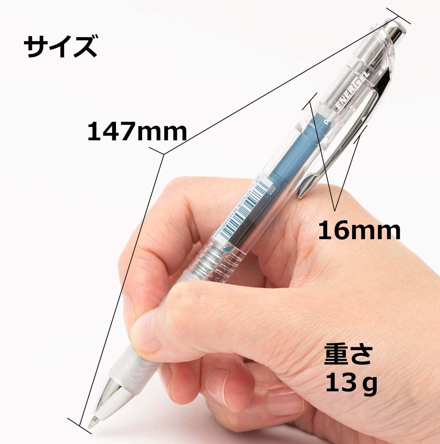 image:imagePentel XBLN75TLCA EnerGel Ink Ballpoint Pen 05 Blue Black 5 Piecesblue black