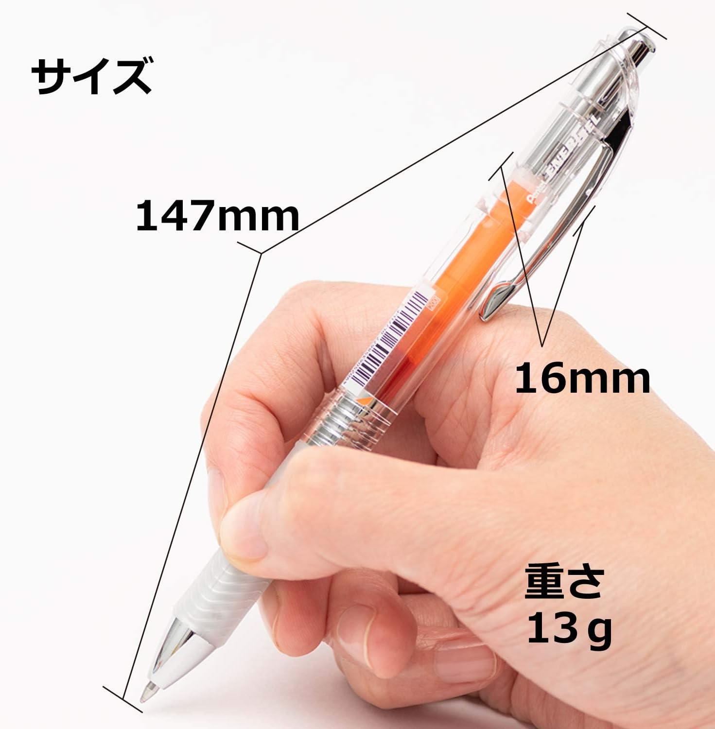 image:imagePentel XBLN75TLCA EnerGel Ink Ballpoint Pen 05 Blue Black 5 Piecesorange