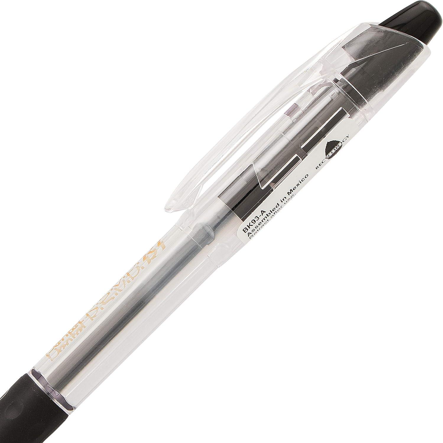 image:imageRSVP Pentel RT Retractable Ballpoint Pen 10mm Tip Black Ink Box of 12 BK93A