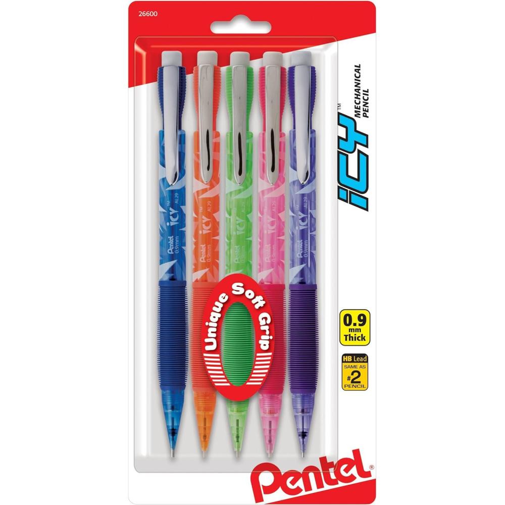 image:imagePentel 9mm 5PkgIcy Mechanicl Pencil Mechanical Pencil AL29TBP5M