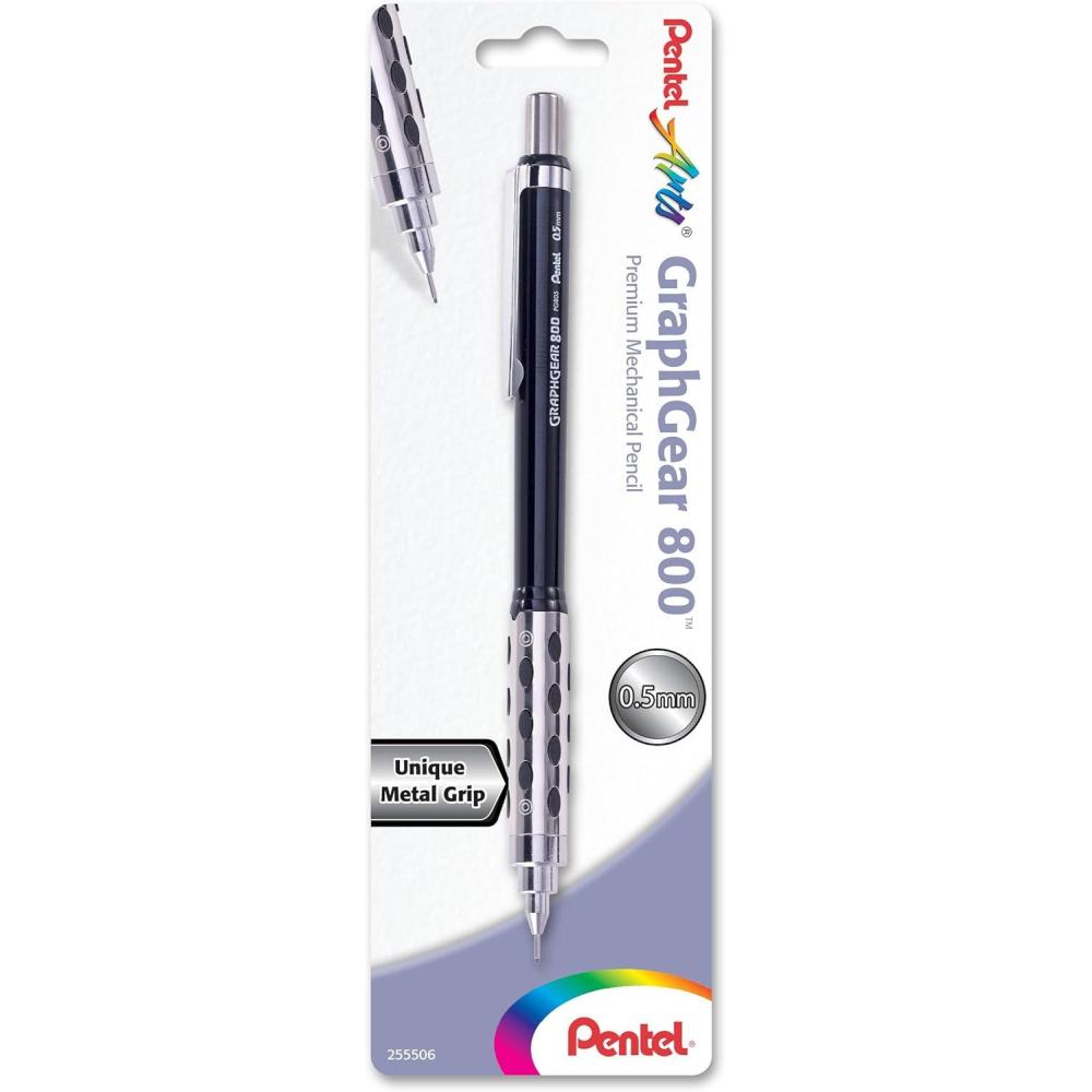 image:imagePentel Arts Graph Gear 800 Mechanical Drafting Pencil 05mm 1Pack Carded PG805APABP05MM