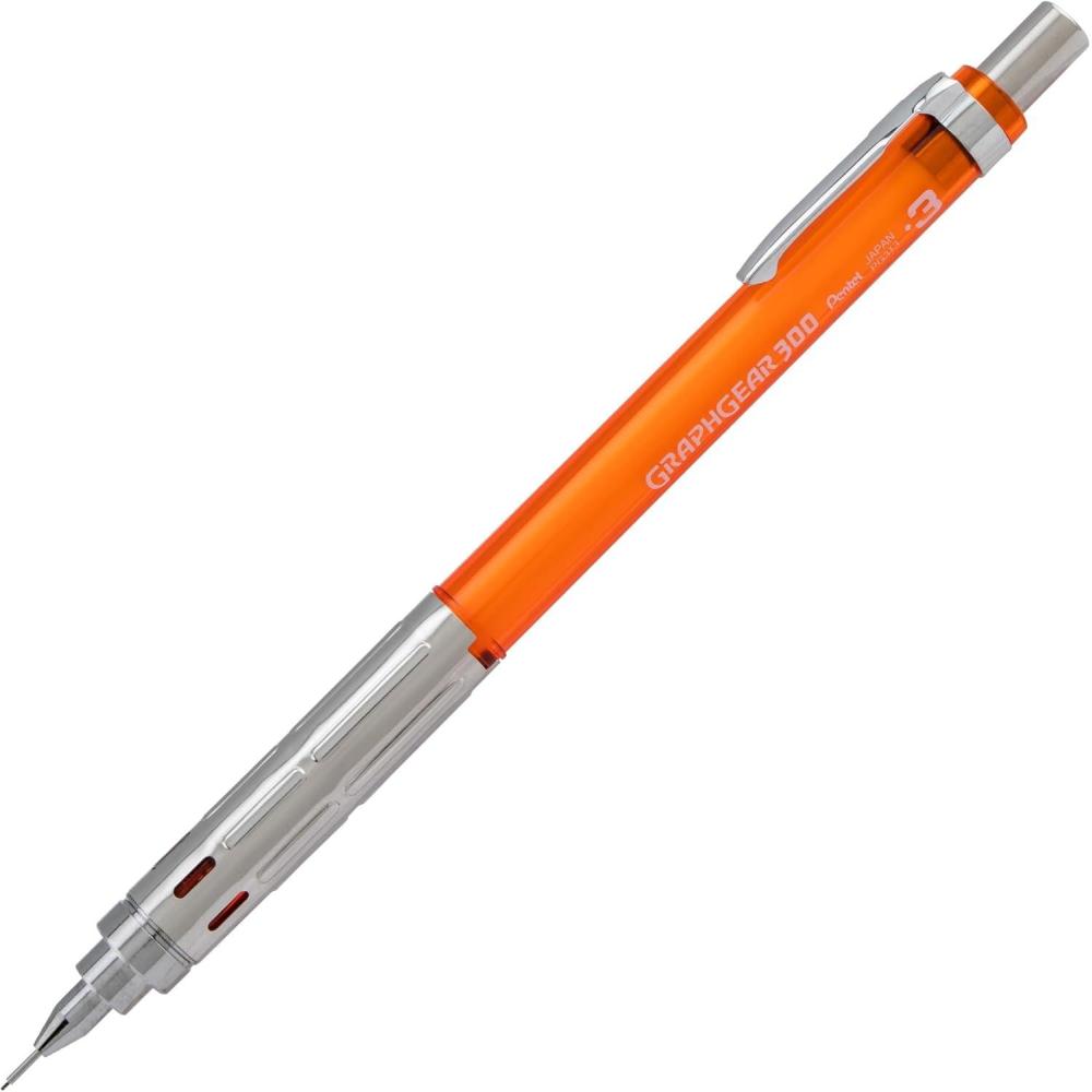 image:imagePentel Arts GraphGear 300 Mechanical Pencil 09mm Thick line 1Pack Red Barrel1 Count Pack of 1