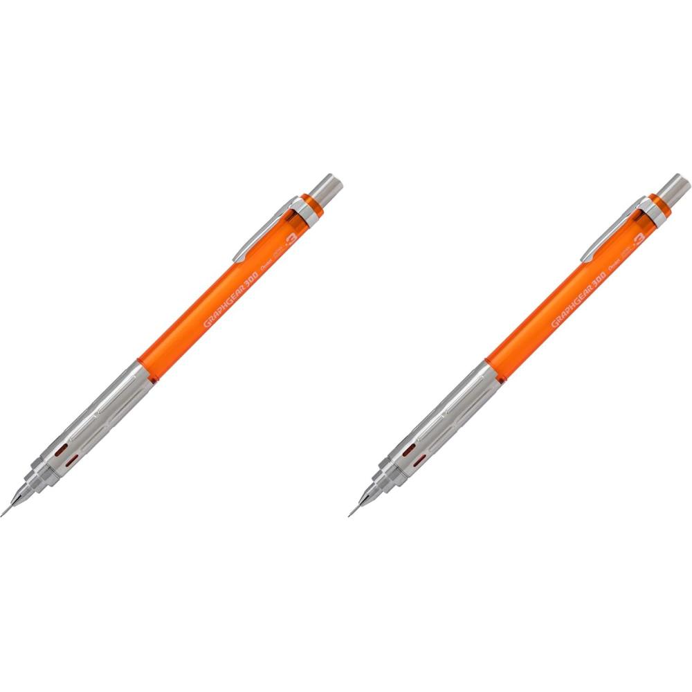 image:imagePentel Arts GraphGear 300 Mechanical Pencil 09mm Thick line 1Pack Red Barrel1 Count Pack of 2