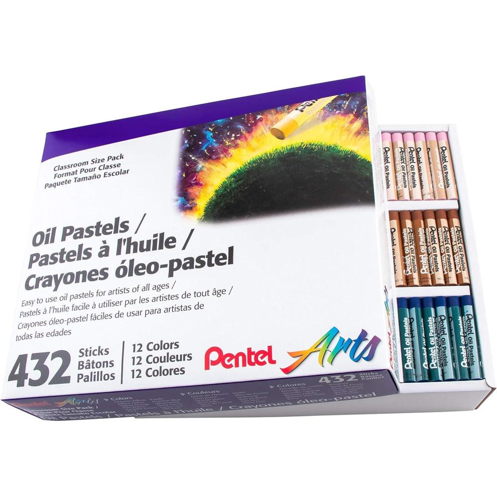 image:imagePentel Arts Oil Pastel Set Assorted Colors Set of 25 PHN25324 Count Pack of 1