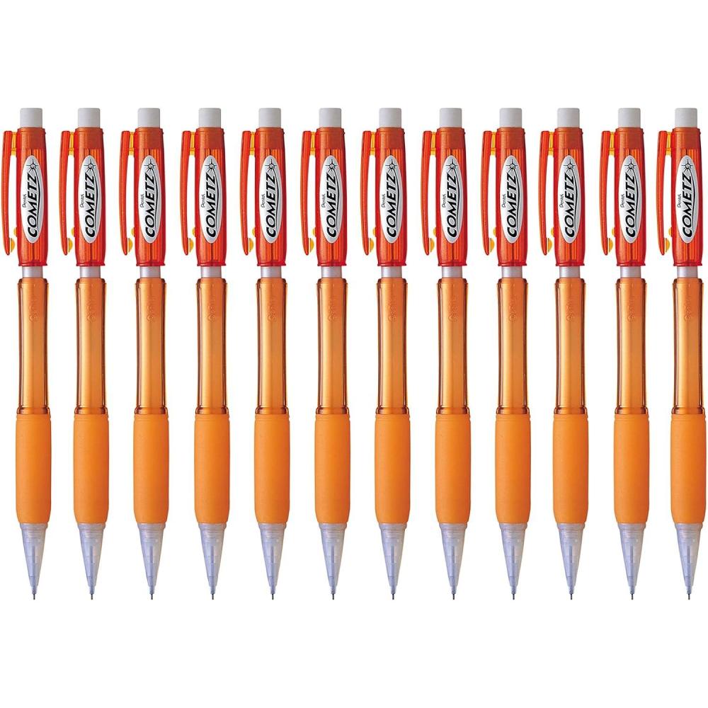 image:imagePentel Cometz Automatic Pencil 09mm Light Green Barrel Box of 12 AX119KOrange