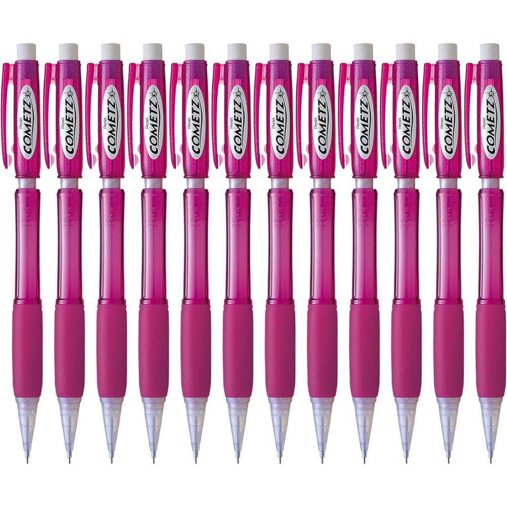 image:imagePentel Cometz Automatic Pencil 09mm Light Green Barrel Box of 12 AX119KPink