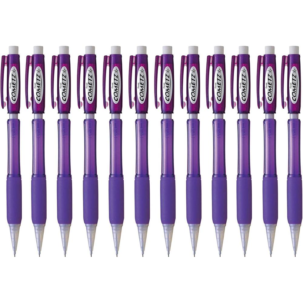 image:imagePentel Cometz Automatic Pencil 09mm Light Green Barrel Box of 12 AX119KViolet