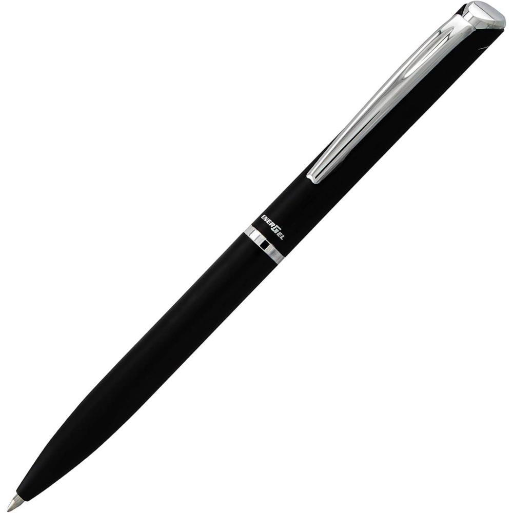 image:imagePentel EnerGel Style Gel Pen 07mm Medium LineTeal Blue Barrel BL2007SABXBlack