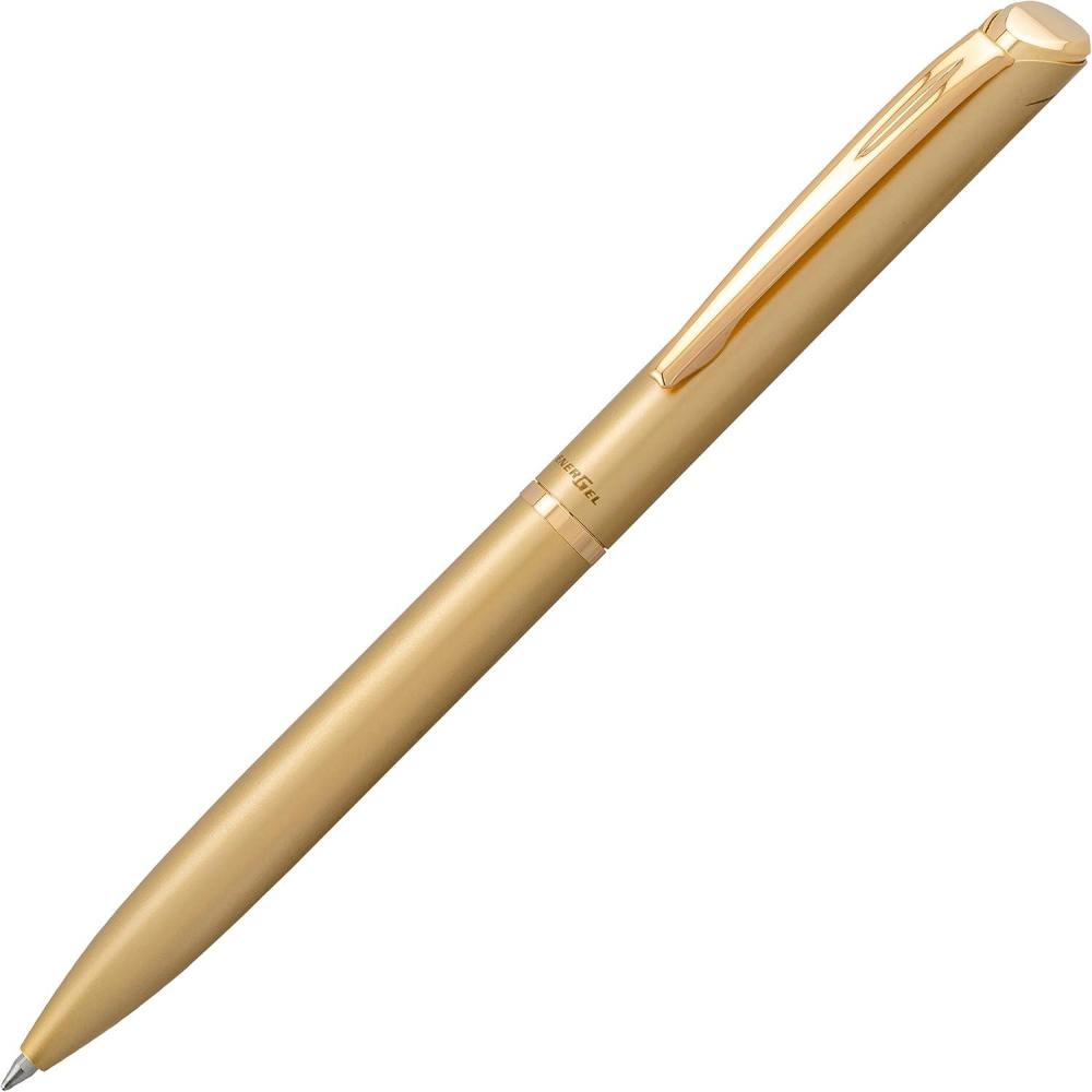 image:imagePentel EnerGel Style Gel Pen 07mm Medium LineTeal Blue Barrel BL2007SABXGold