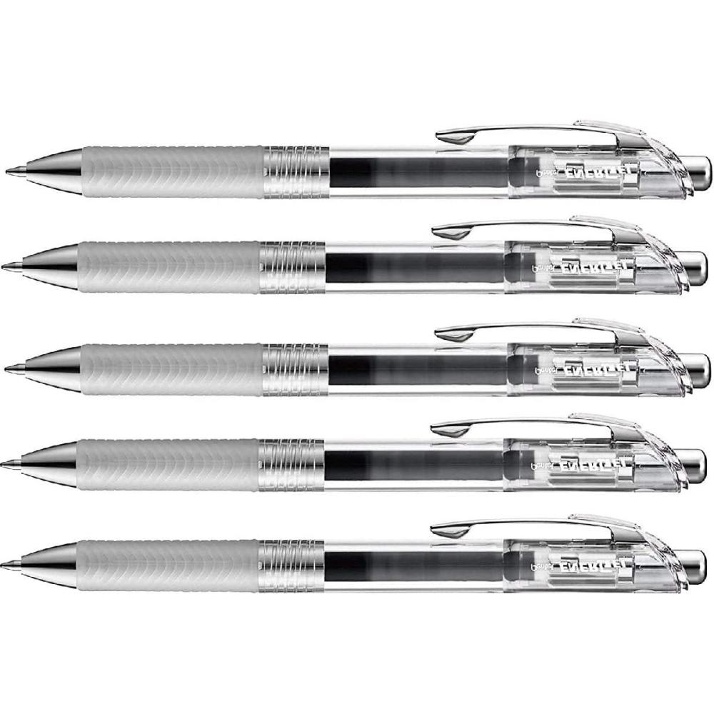 image:imagePentel Energel Infree Gel Ink Ballpoint Pen 05mm Needle Tip Black Ink 5 Pen SetJapan Import