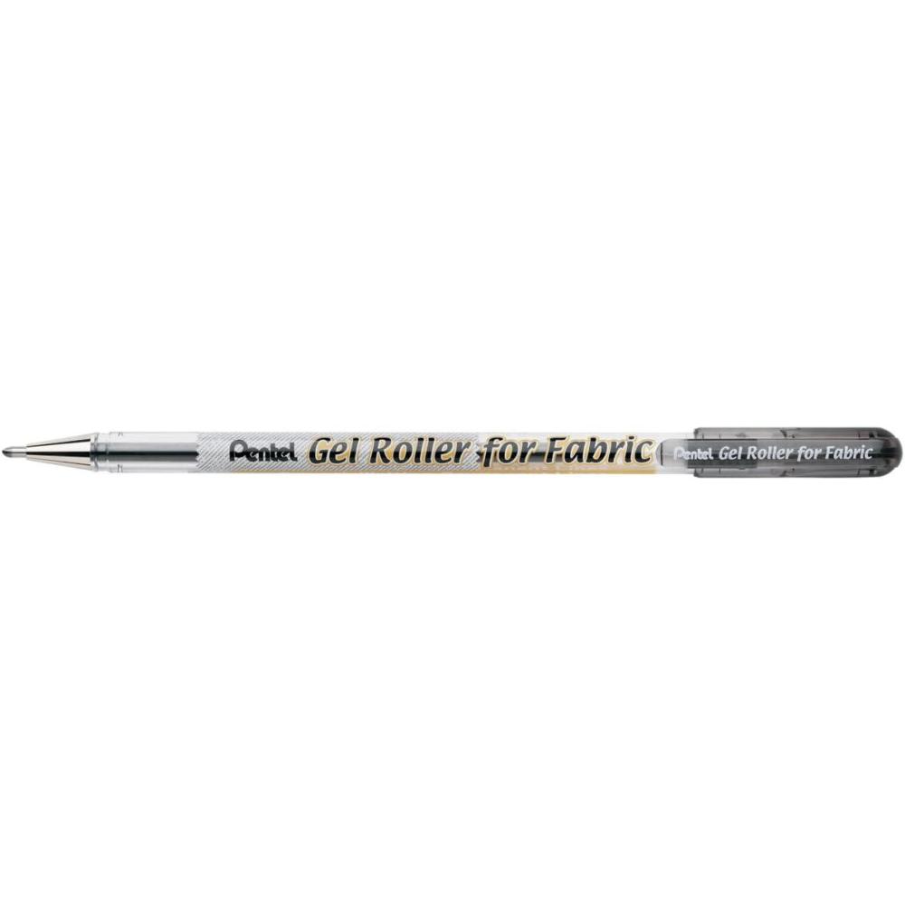image:imagePentel Gel Roller for Fabric 10mm Bold Lines Permanent Black Ink Box of 12 BN15ABlack