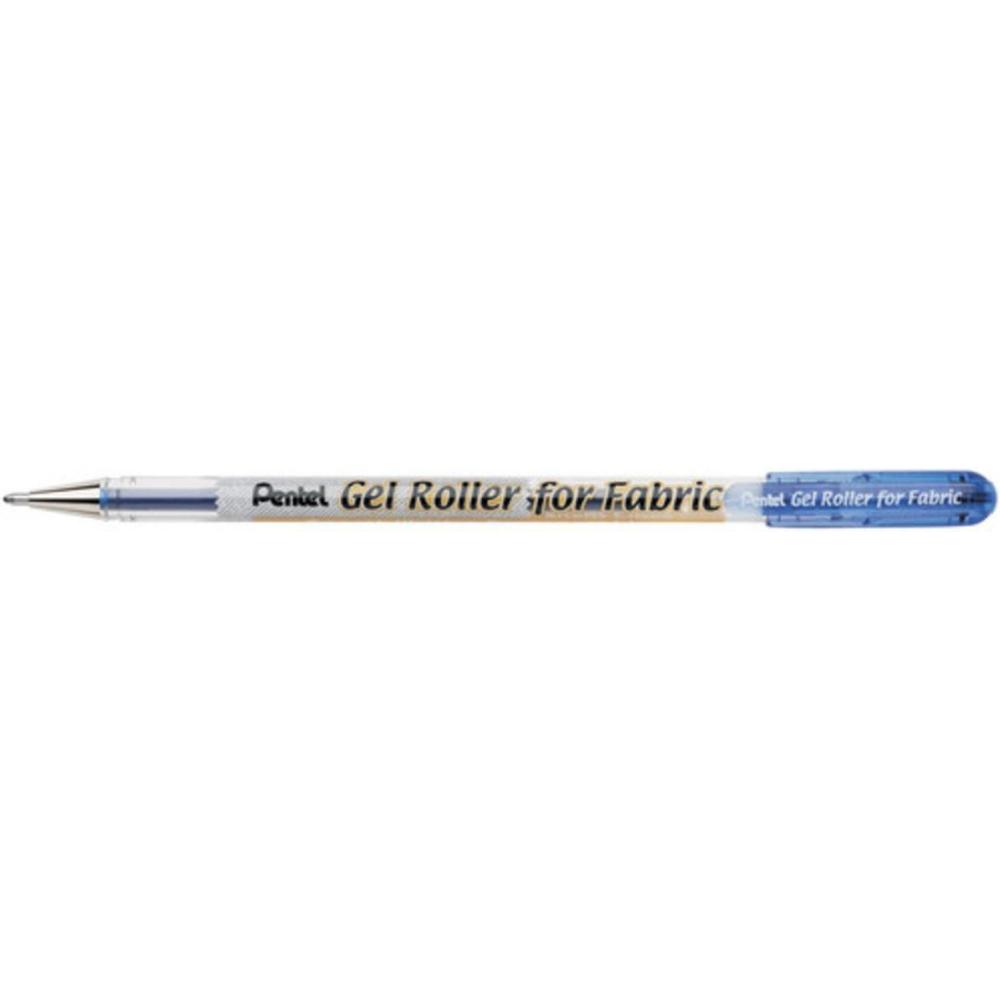 image:imagePentel Gel Roller for Fabric 10mm Bold Lines Permanent Black Ink Box of 12 BN15ABlue