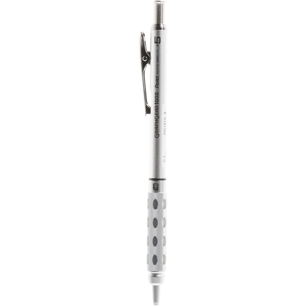 image:imagePentel Graph Gear 1000 Automatic Drafting Pencil 05mm Lead Size Brushed Metal Barrel 1 Each PG1015A