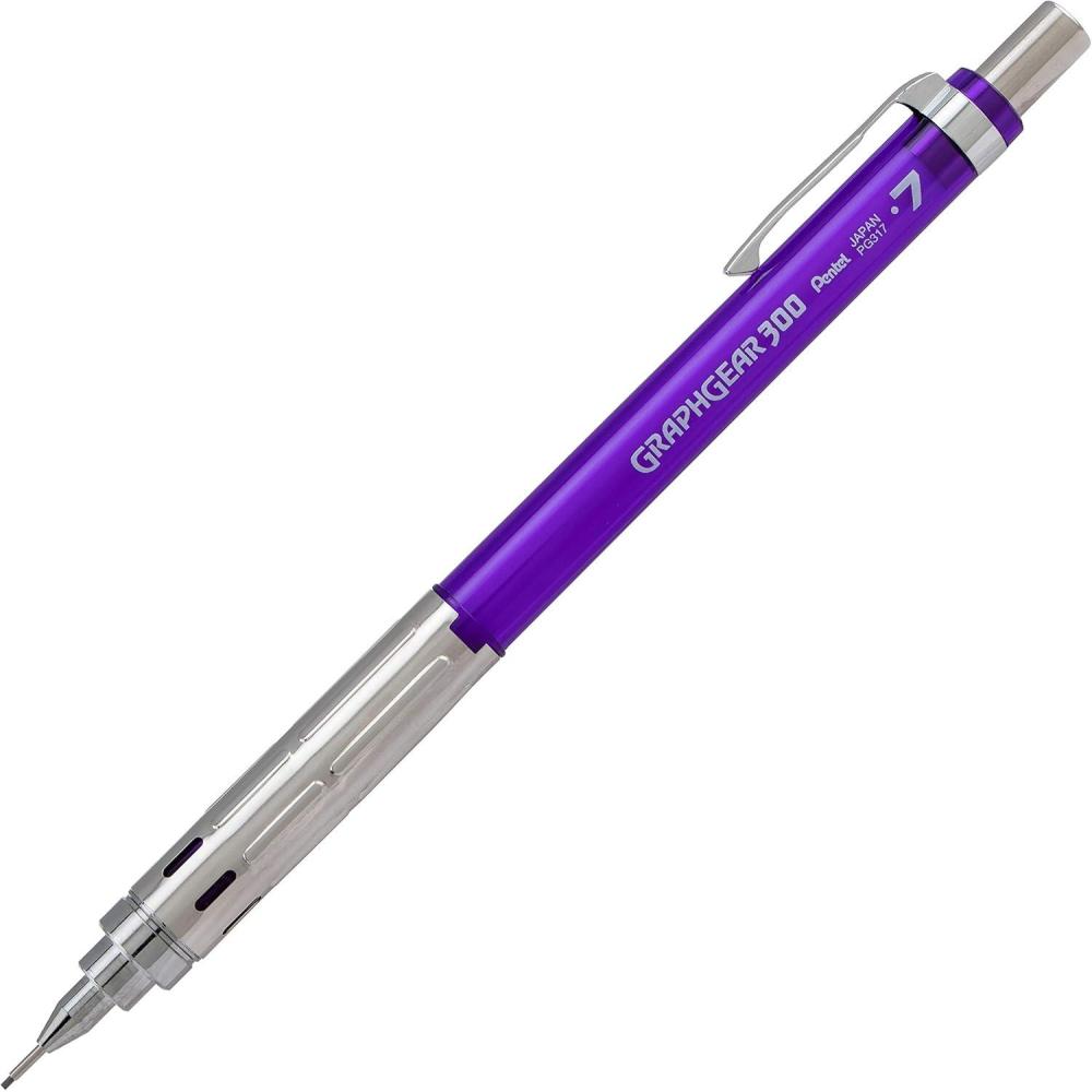 image:imagePentel GraphGear 300 Mechanical Pencil 03mm Extrafine line Orange Barrel Box of 12 PG313TFViolet