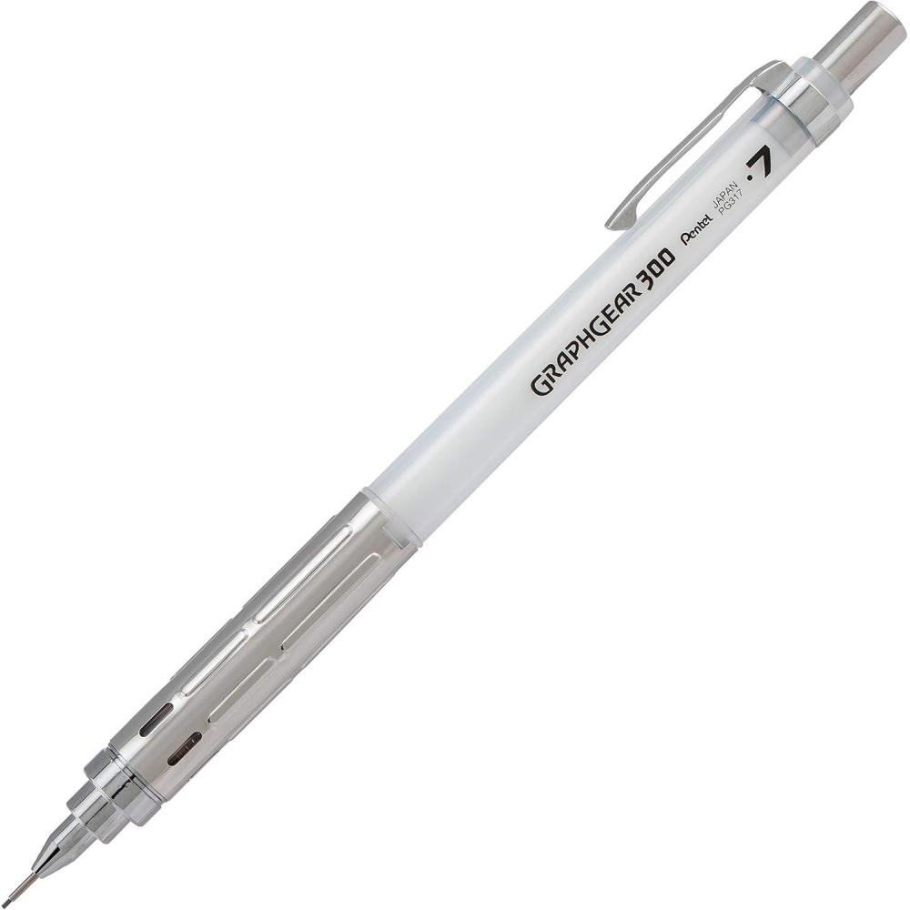 image:imagePentel GraphGear 300 Mechanical Pencil 03mm Extrafine line Orange Barrel Box of 12 PG313TFWhite