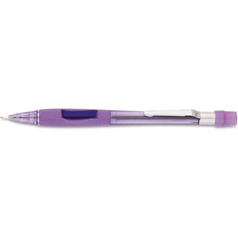 image:imagePentel Quicker Clicker Automatic Pencil 07mm Lead Size Transparent Violet Barrel Box of 12 PD347TVViolet