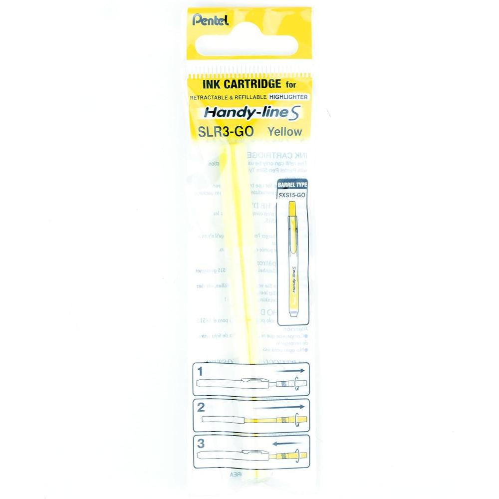 image:imagePentel Refill For Handy Line S Highlighter Orange Ink Box of 12 SLR3FYellow