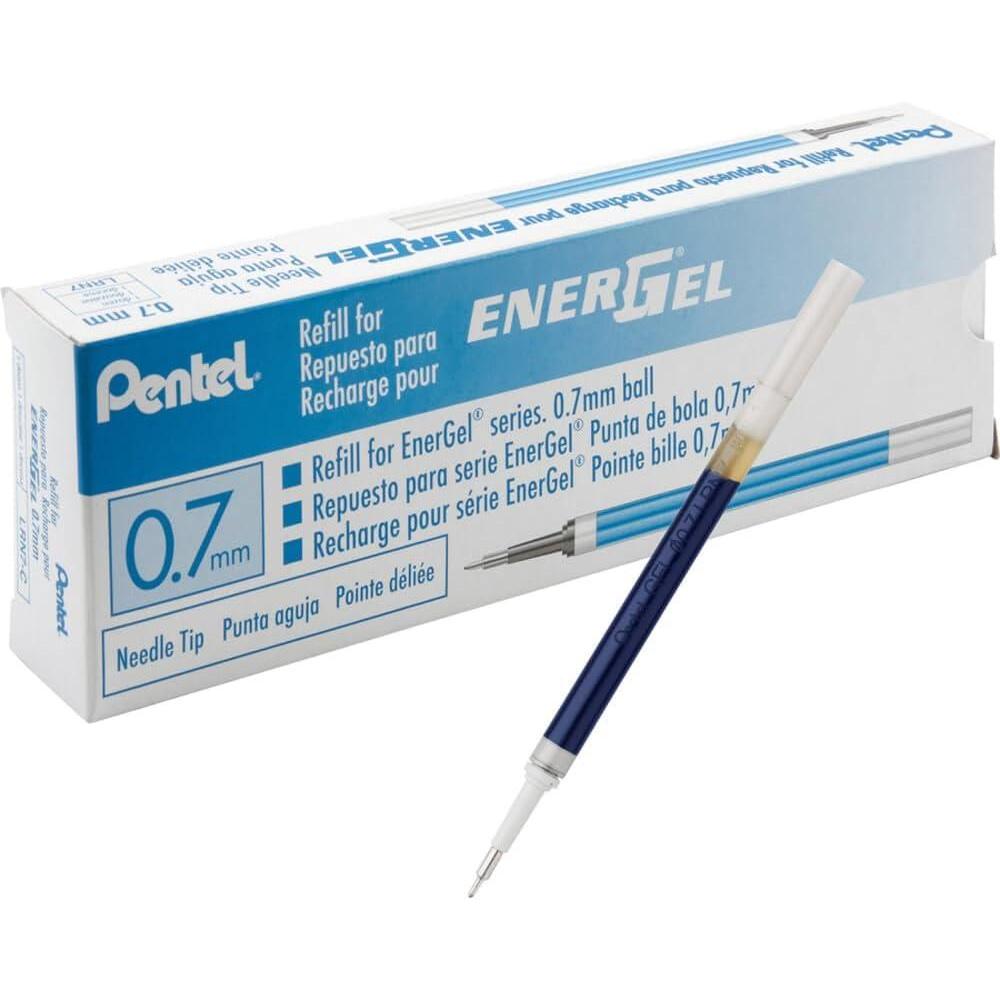 image:imagePentel Refill Ink for EnerGel Liquid Gel Pen 07mm Needle Tip Blue Ink 1 Pack LRN7CBlue