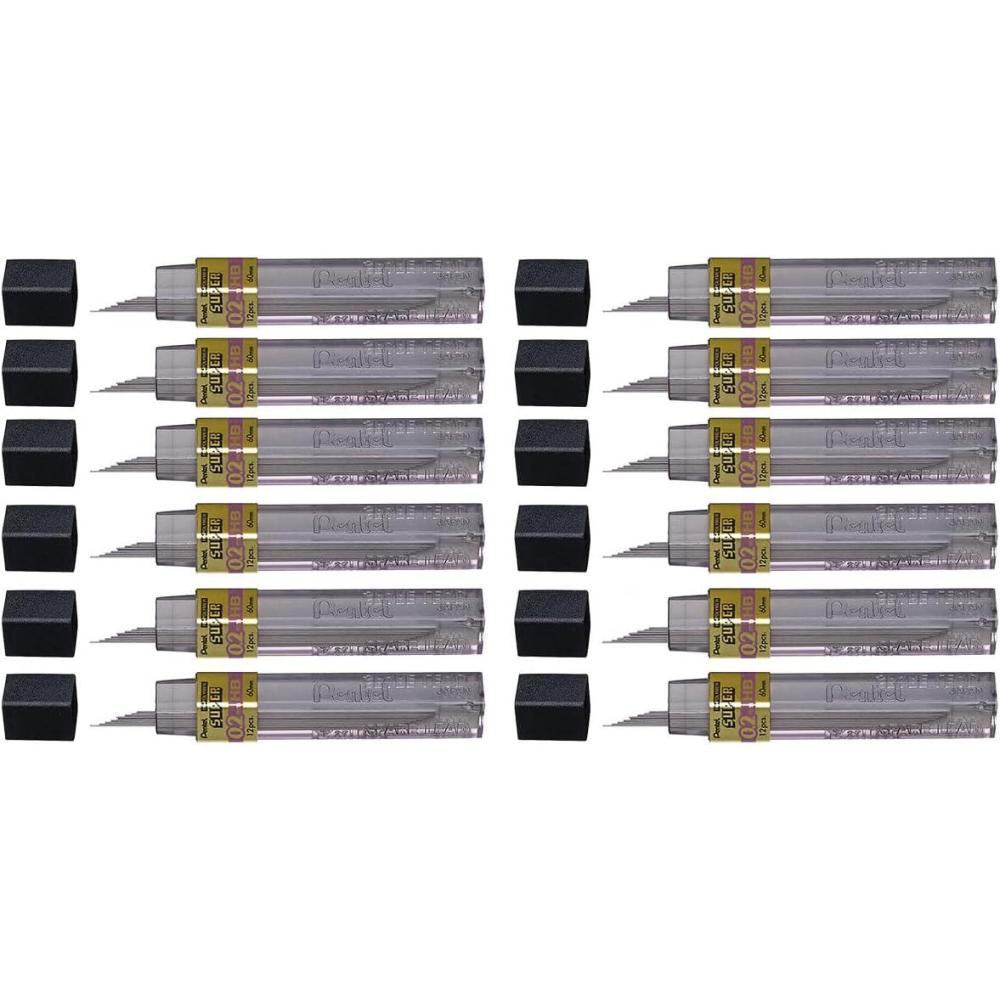 image:imagePentel Super HiPolymer Lead Refill 02mm Super Fine HB 12 PiecesTube C502HB