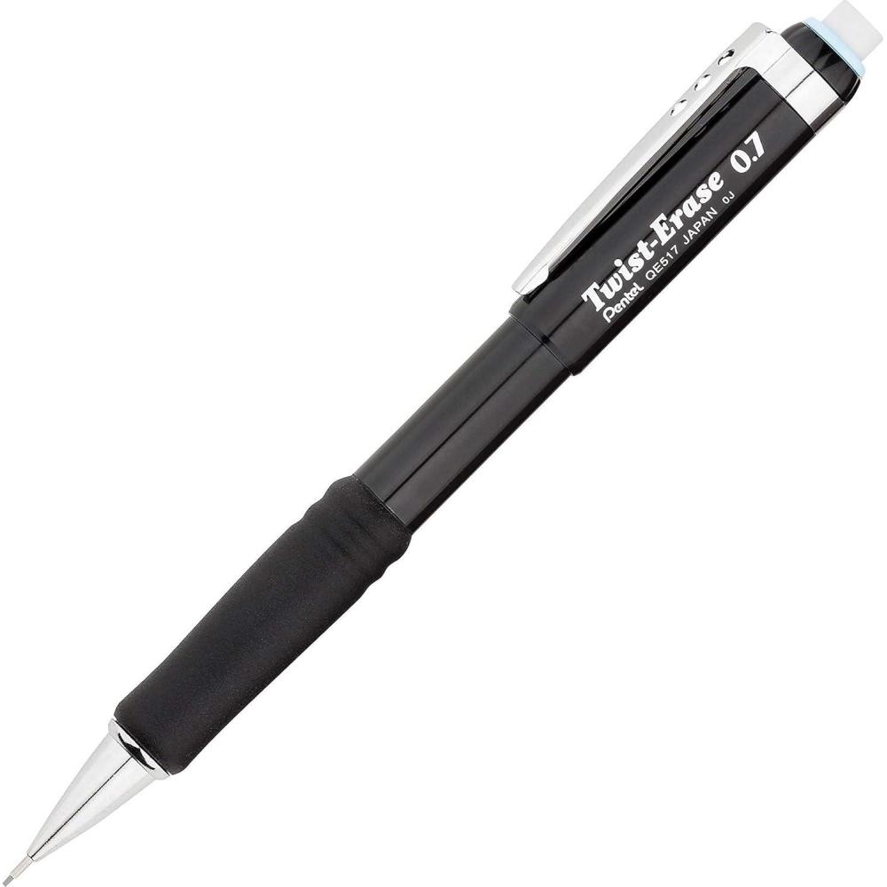 image:imagePentel TwistErase III Mechanical Pencil 07mm Red BarrelBlack