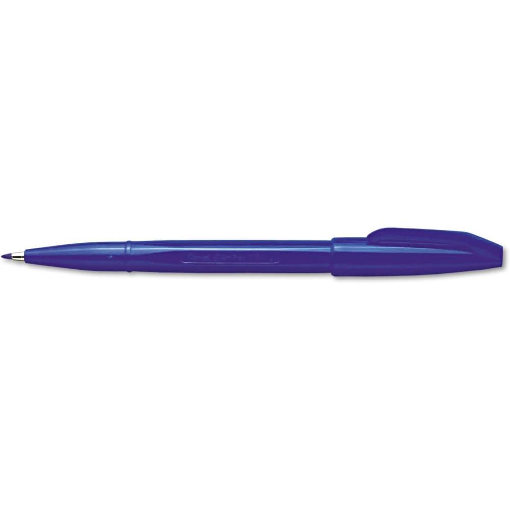 image:imageSign Pen Pentel Stick Porous Point Pen Blue Barrel Blue Ink Bold Point Box of 12 S520C