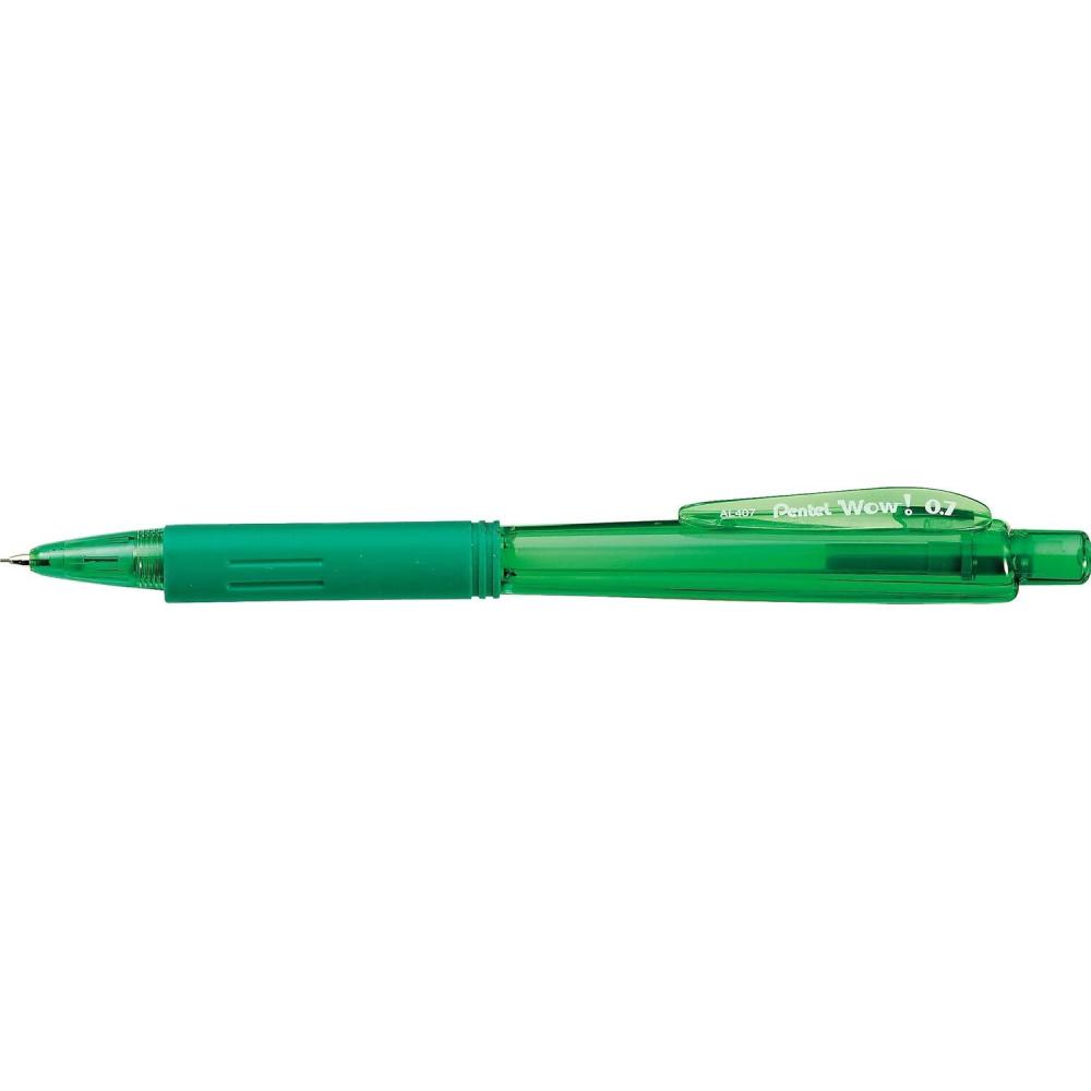 image:imageWow Pentel 07mm Mechanical Pencil with Green Barrel Box of 12 AL407D