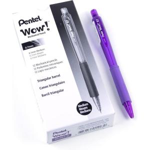 image:imagePentel 07mm Wow Mechanical Pencil with Violet Barrel Box of 12 AL407V