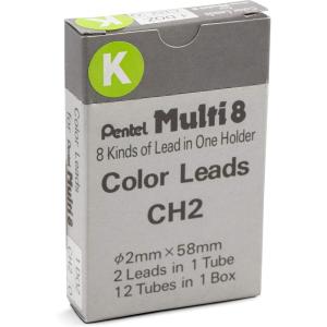 image:imagePentel Arts 8 Colour Pencil Lead Refill Light Green 24 Pieces of Lead CH2K