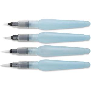 image:imagePentel Arts Aquash Pigment Ink Brush Light Black Ink Pack of 1 FRHMNBPA Medium4 Pack Assorted