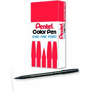 image:imagePentel Arts Color Pen Violet Box of 12 S360108Black