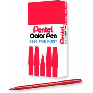 image:imagePentel Arts Color Pen Violet Box of 12 S360108Brown