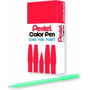 image:imagePentel Arts Color Pen Violet Box of 12 S360108Emerald Green