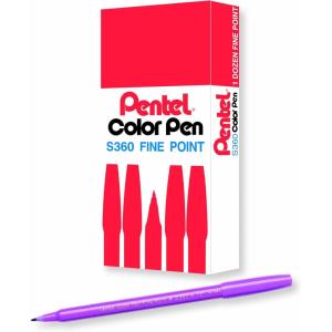 image:imagePentel Arts Color Pen Violet Box of 12 S360108Heliotrope